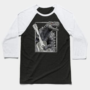 Godzilla Playing Music Baseball T-Shirt